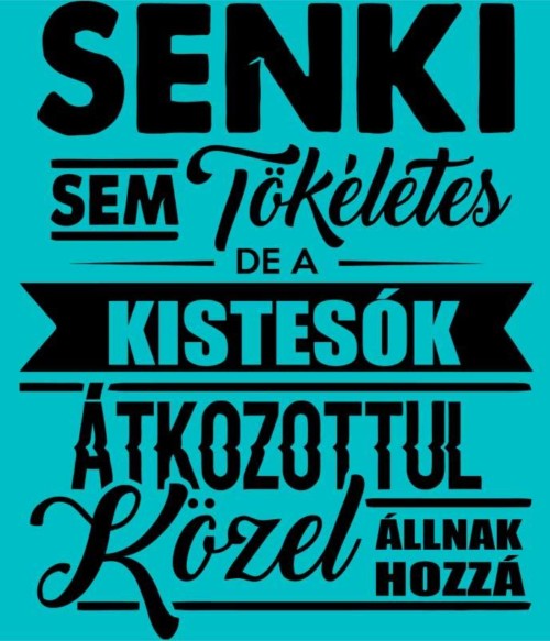 Senki sem tökéletes - kistesó Póló - Ha Family rajongó ezeket a pólókat tuti imádni fogod!