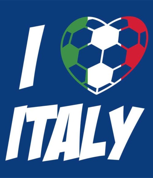 Football Love Italy Póló - Ha Football rajongó ezeket a pólókat tuti imádni fogod!