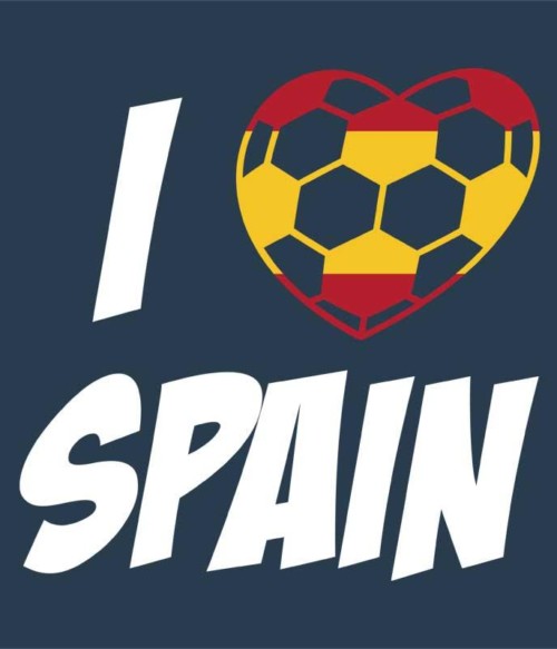 Football Love Spain Póló - Ha Football rajongó ezeket a pólókat tuti imádni fogod!