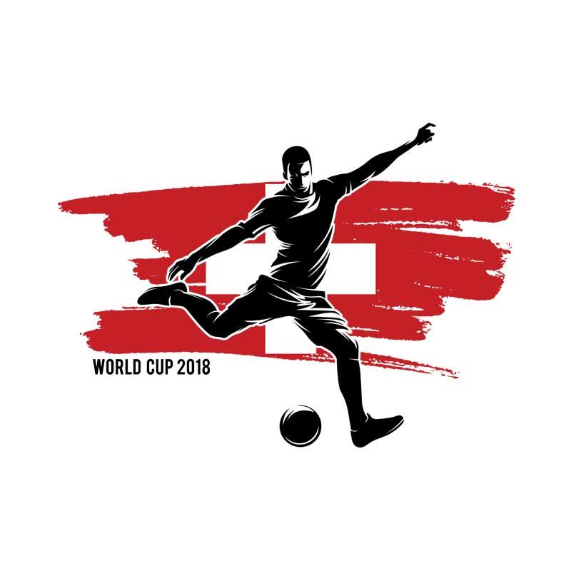 World Cup Flag Player Switzerland