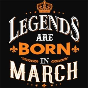 Legends are Born in March - Unisex Farmerkabát