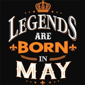 Legends are Born in May - Unisex Farmerkabát