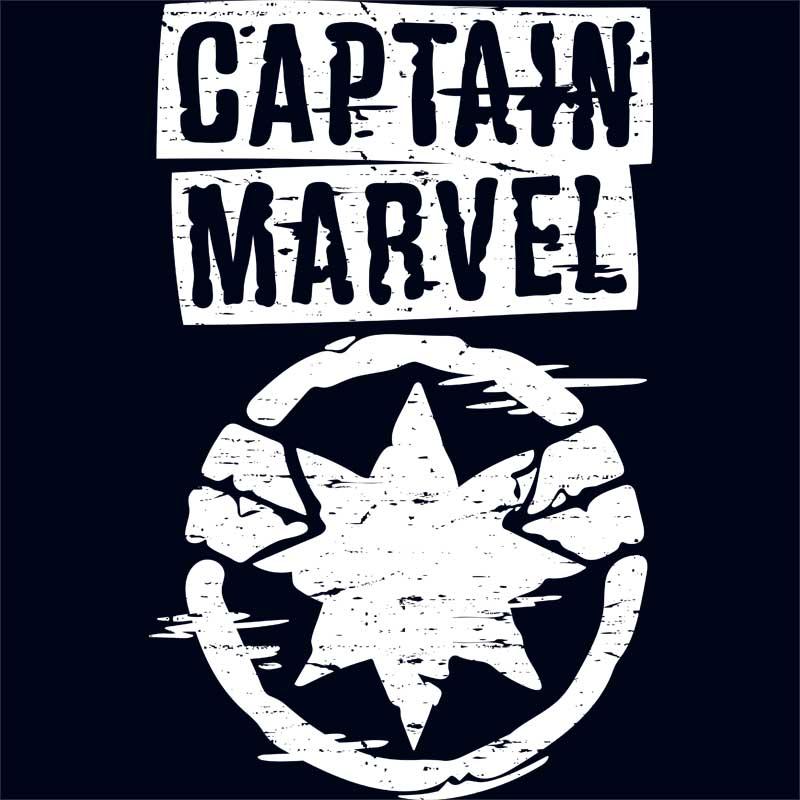 Captain Marvel grunge logo