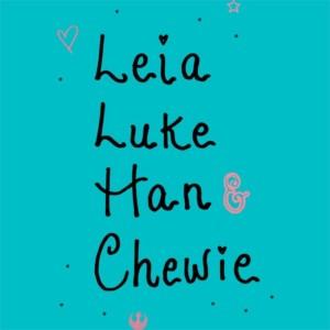Leia Luke Han Chewie - Design preview