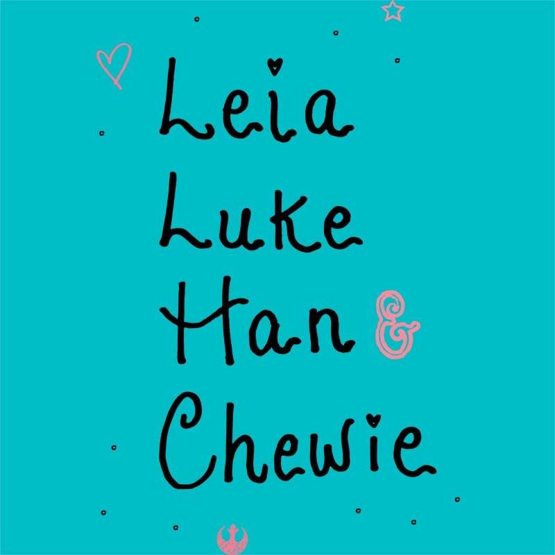 Leia Luke Han Chewie - Design preview