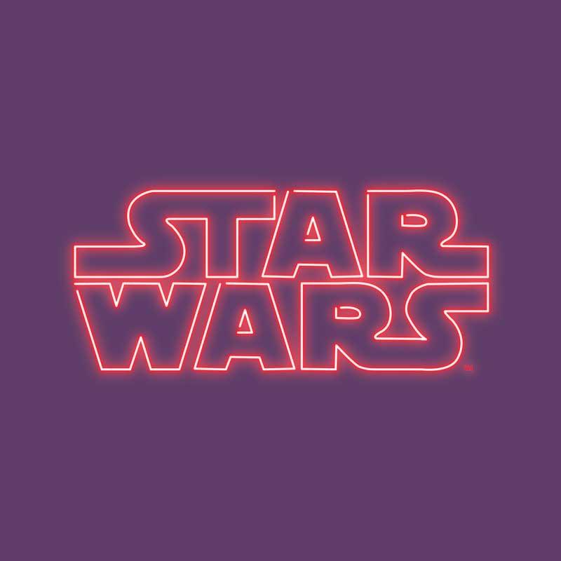 Star Wars neon logo - Design preview