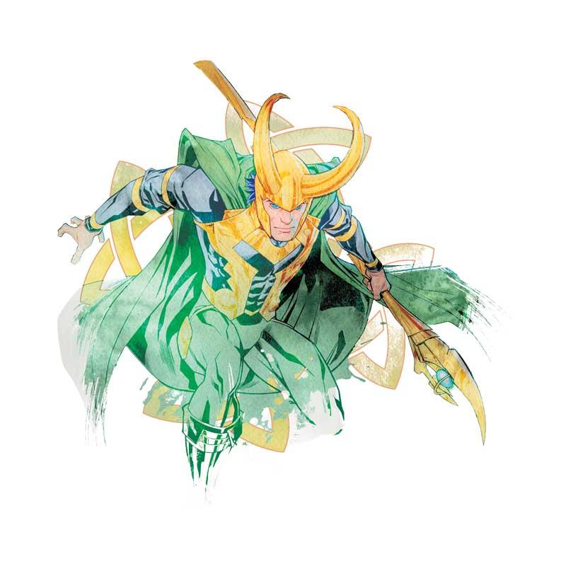 Loki watercolor