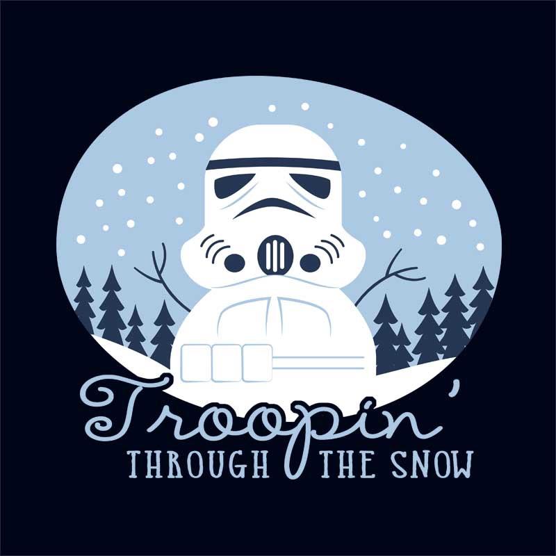 Troopin' through the snow