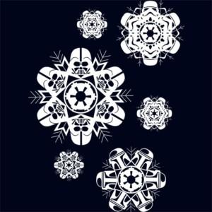 Dark Side Snowflakes - Design preview