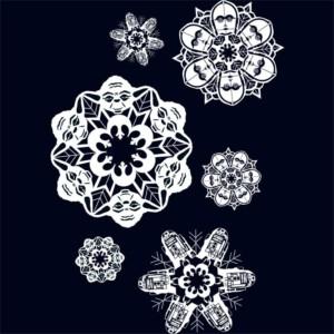 Light Side Snowflakes - Design preview