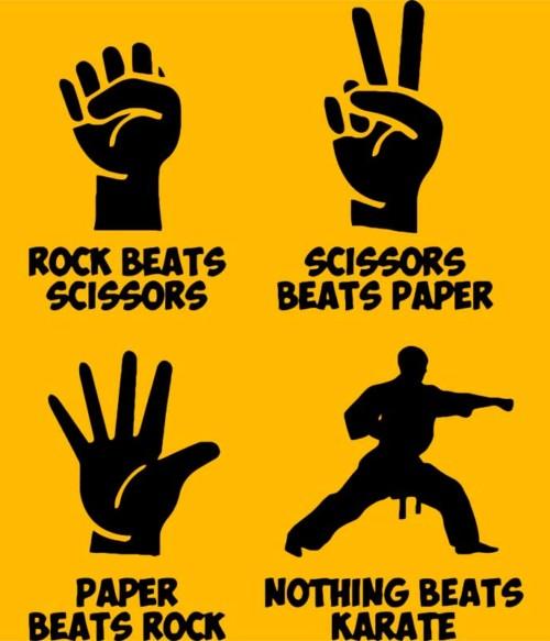 Rock scissors paper karate Póló - Ha Karate rajongó ezeket a pólókat tuti imádni fogod!