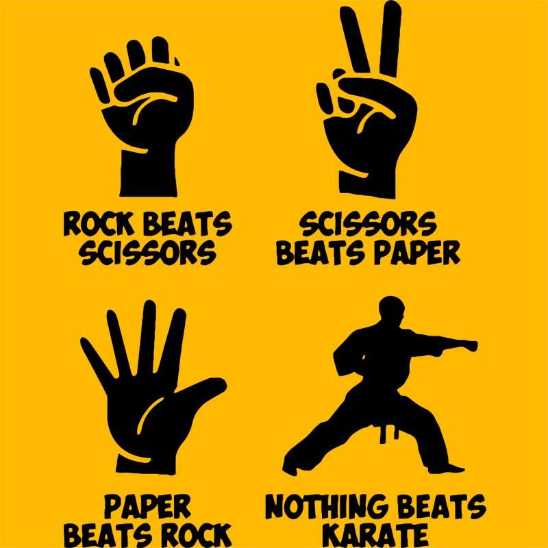 Rock scissors paper karate