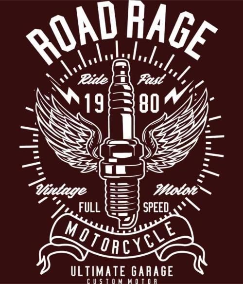 Road Rage Motorcycle Póló - Ha Motorcycle rajongó ezeket a pólókat tuti imádni fogod!