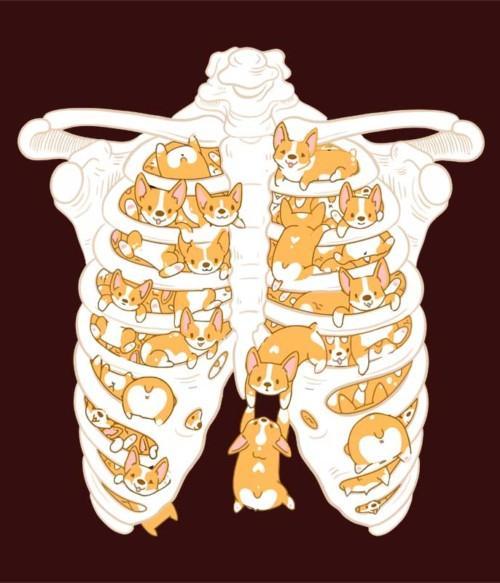 Corgie ribs Póló - Ha Dog rajongó ezeket a pólókat tuti imádni fogod!