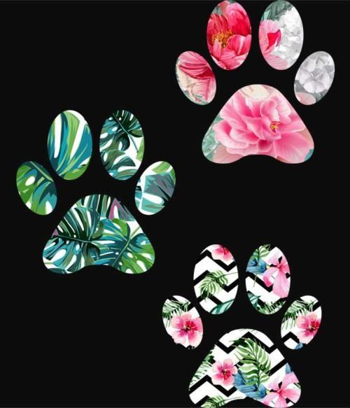 Flower paws Póló - Ha Dog rajongó ezeket a pólókat tuti imádni fogod!