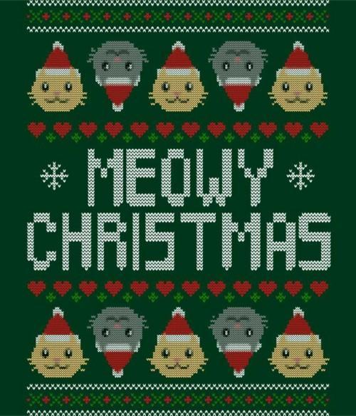 Meowy Christmas Póló - Ha Cat rajongó ezeket a pólókat tuti imádni fogod!
