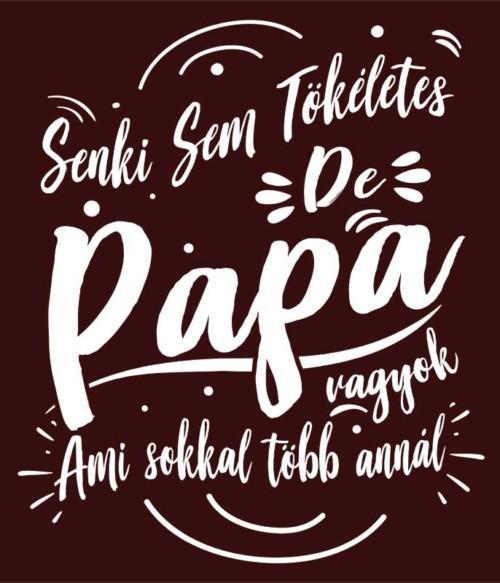 Senki sem tökéletes de Papa vagyok Póló - Ha Family rajongó ezeket a pólókat tuti imádni fogod!