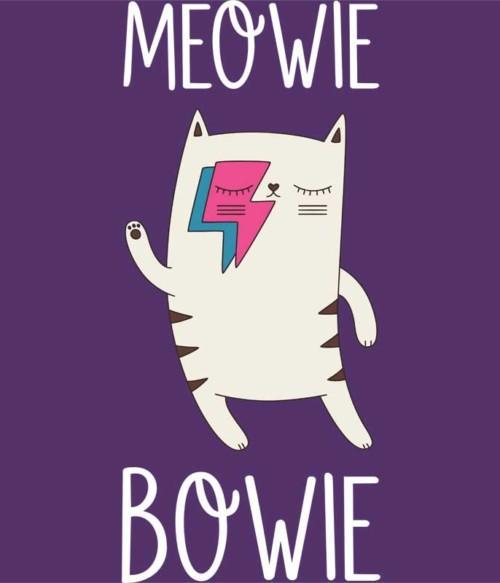 Meowie Bowie Póló - Ha Rocker rajongó ezeket a pólókat tuti imádni fogod!