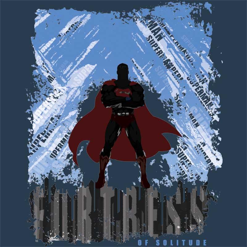 Superman city silhouette
