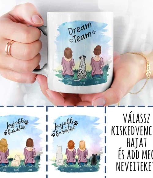 Kiskedvenccel a mezőn - Dupla Női alak - MyLife - Unisex Farmerkabát
