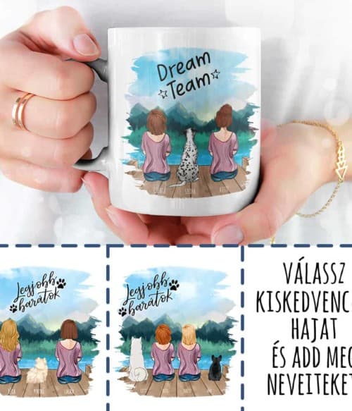 Kiskedvenccel a stégen - Dupla Női alak - MyLife - Unisex Farmerkabát
