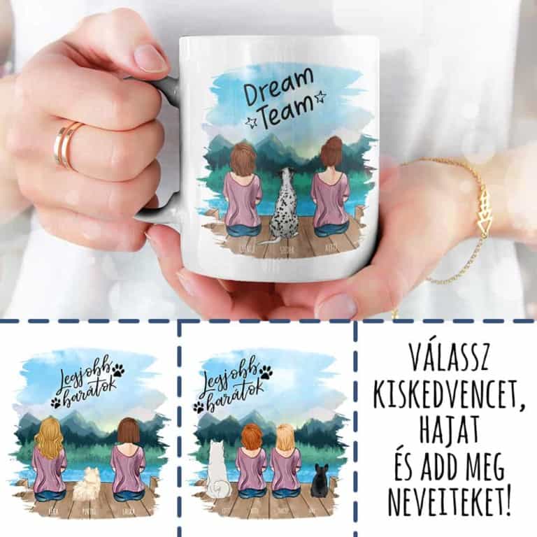 Kiskedvenccel a stégen - Dupla Női alak - MyLife