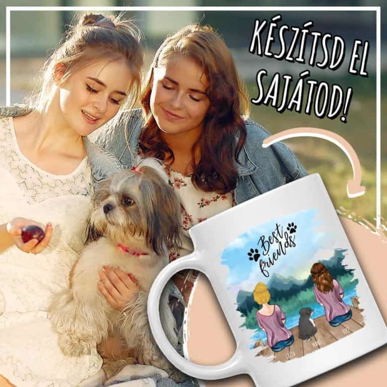 Kiskedvenccel a stégen - Dupla Női alak - MyLife
