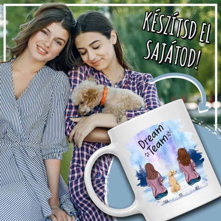 Kiskedvenccel a téli tájon - Dupla Női alak - MyLife