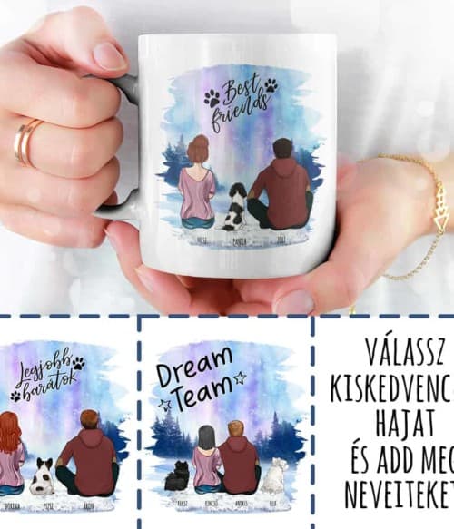 Kiskedvenccel a téli tájon - Női alak - MyLife