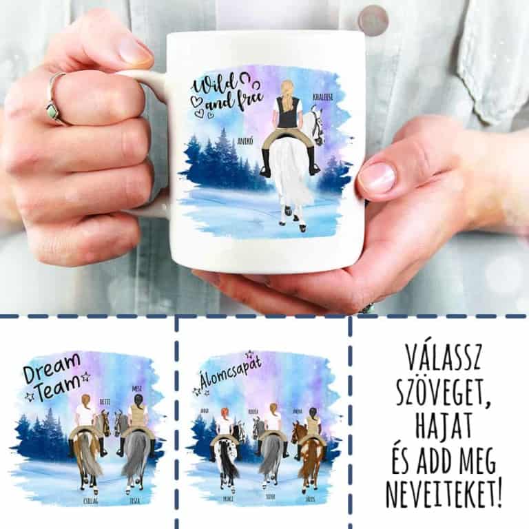 Lovas nő téli tájon - MyLife