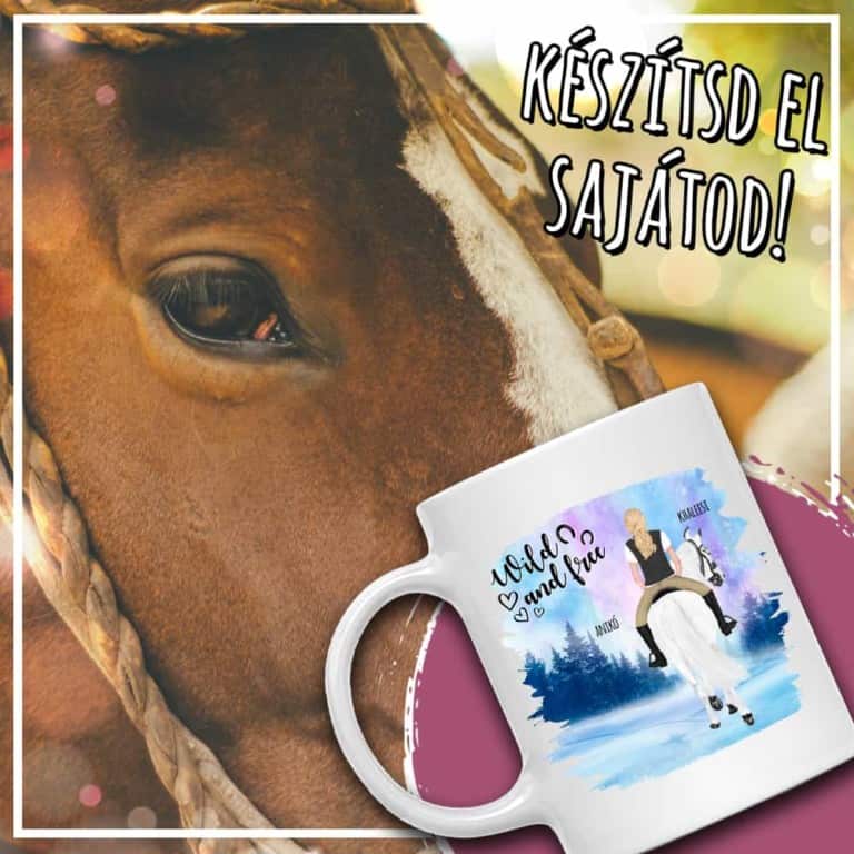 Lovas nő téli tájon - MyLife