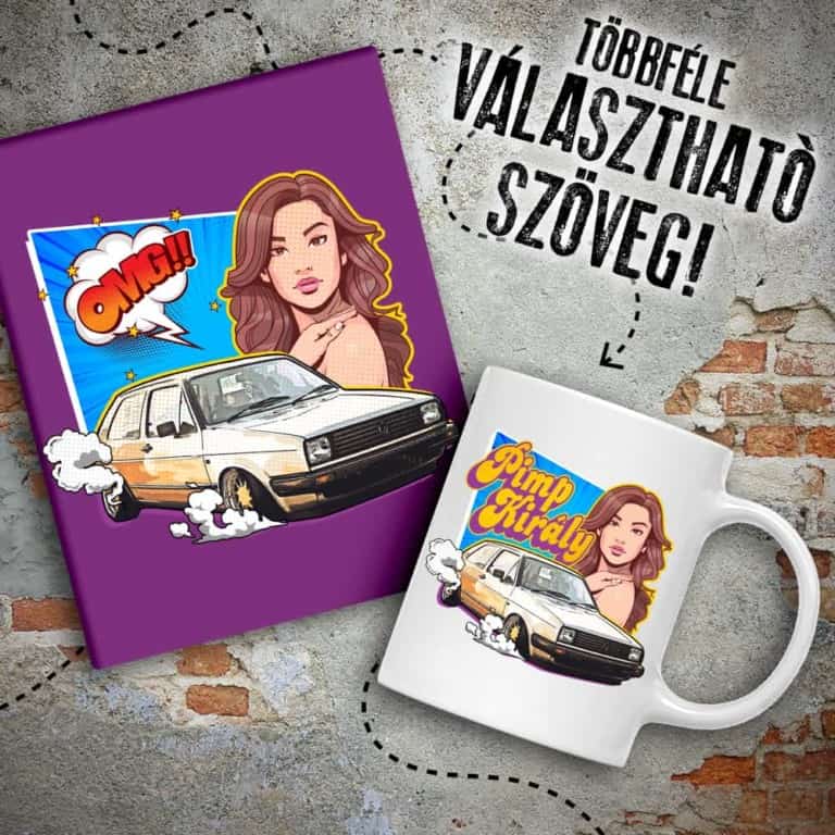 Comic Girl with Car - MyLife Plus