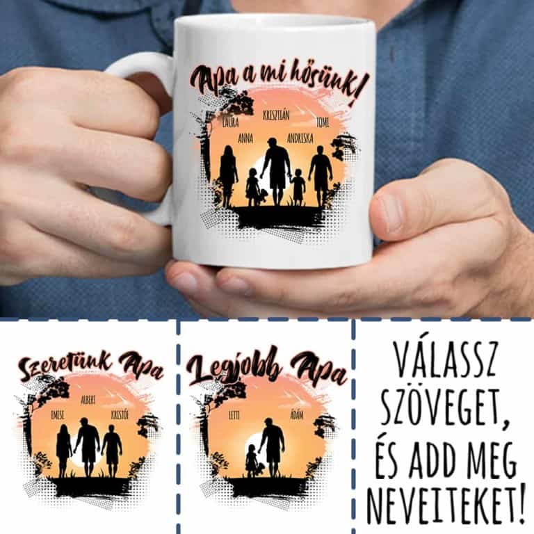 Apa gyerekekkel sziluett - MyLife