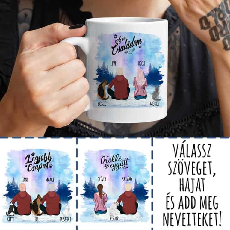 Kiskedvenccel a téli tájon - dupla alak - MyLife