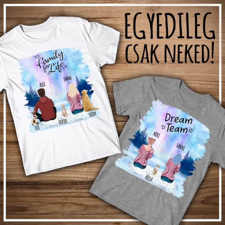 Kiskedvenccel a téli tájon - dupla alak - MyLife