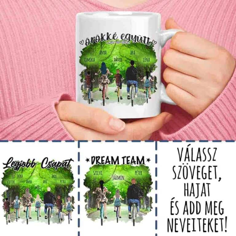 Biciklis család a parkban - MyLife