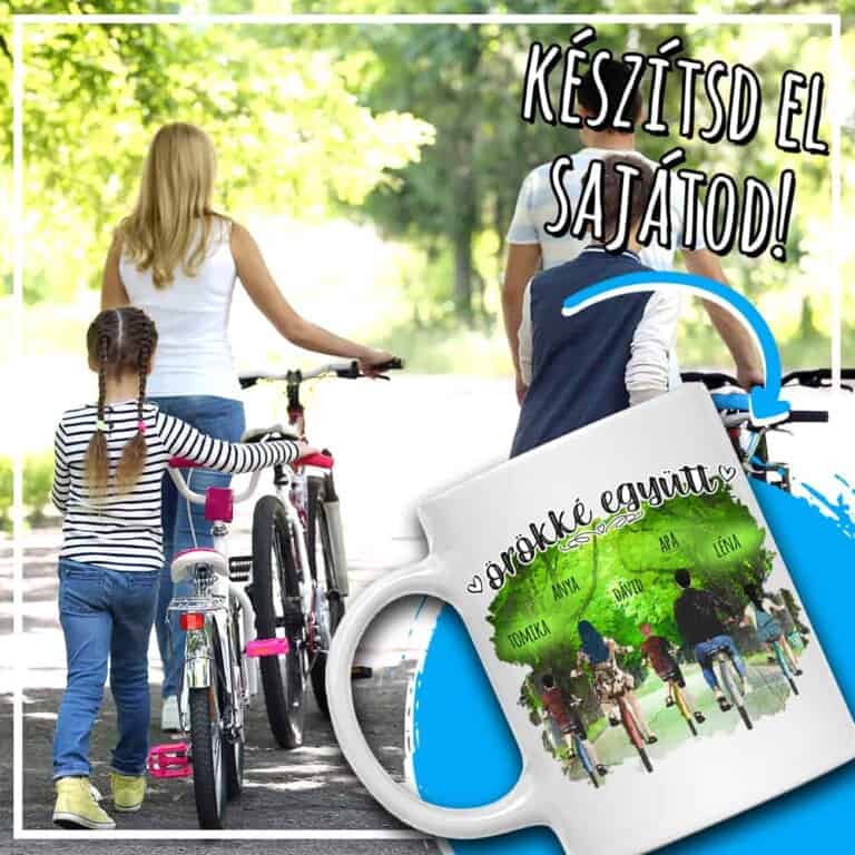 Biciklis család a parkban - MyLife