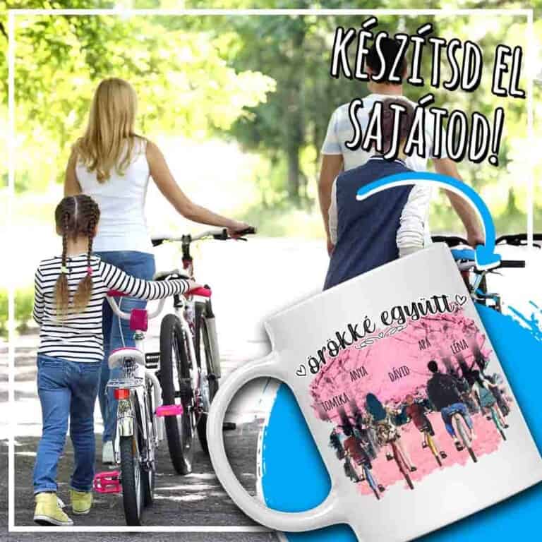 Biciklis család tavasszal - MyLife