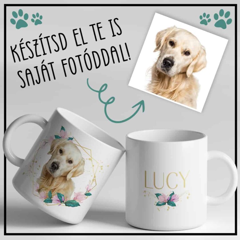 Kiskedvenc virágos kerettel - Mylife Plus