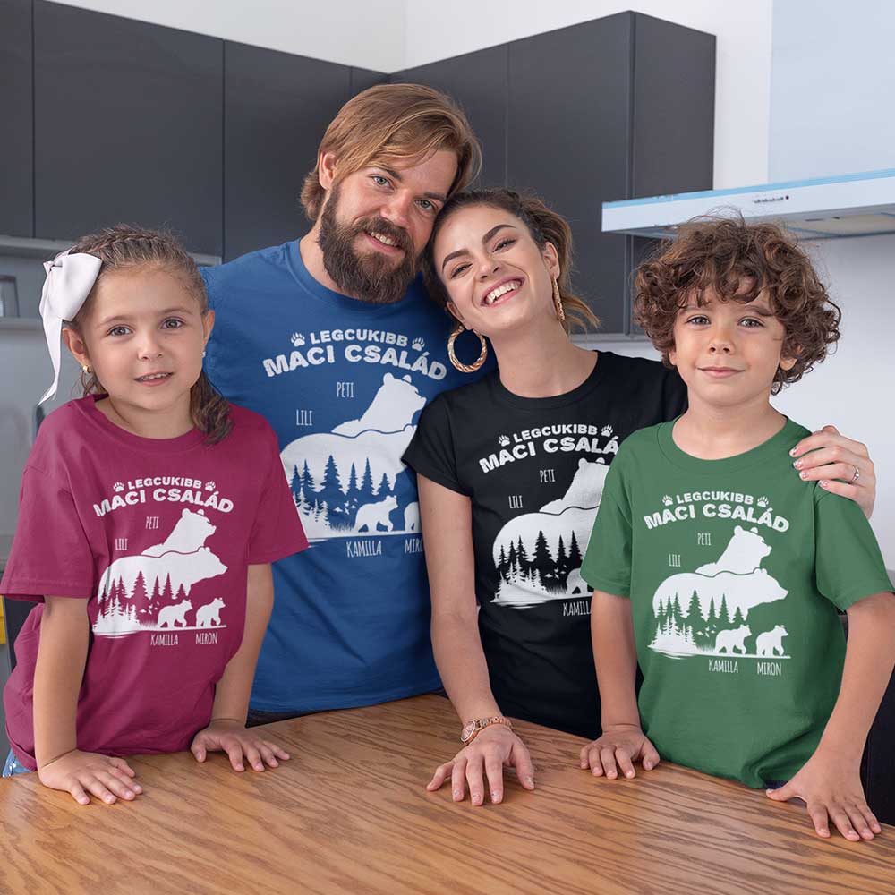 Maci család sziluett MyLife