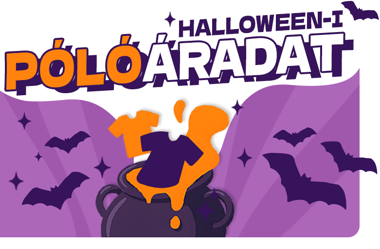 Halloween-i pólóáradat ajándék filmes póló rendelésedhez