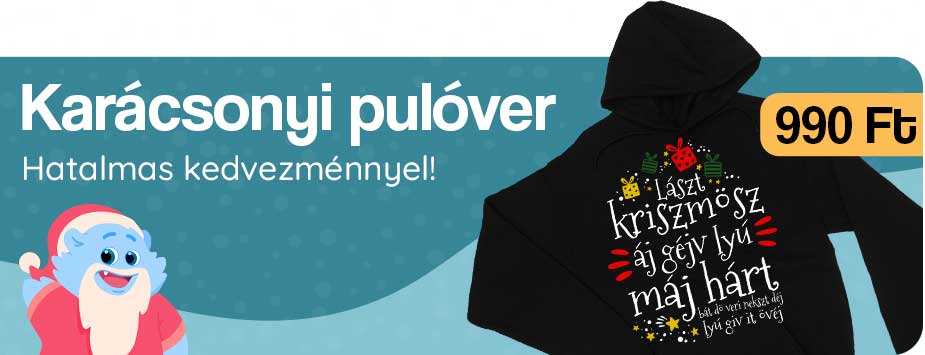 Limitált karácsonyi pulóver