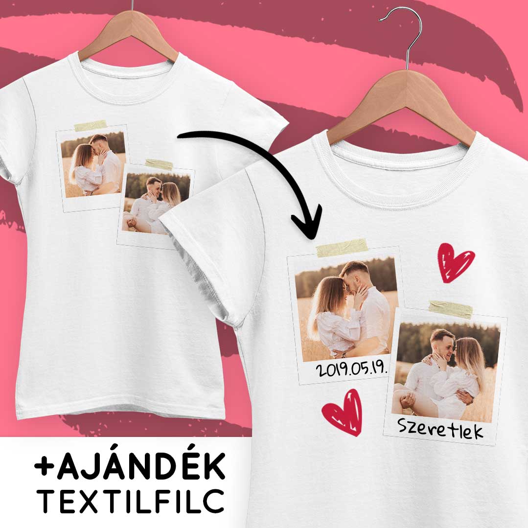 Polaroid fotók - kézzel írható, AJÁNDÉK TEXTILFILCCEL - MyLife Plus