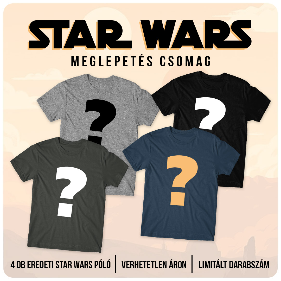 Star Wars meglepetés pólócsomag - 4db-os