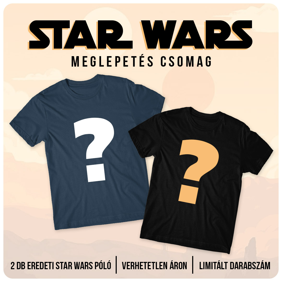 Star Wars meglepetés pólócsomag - 2db-os